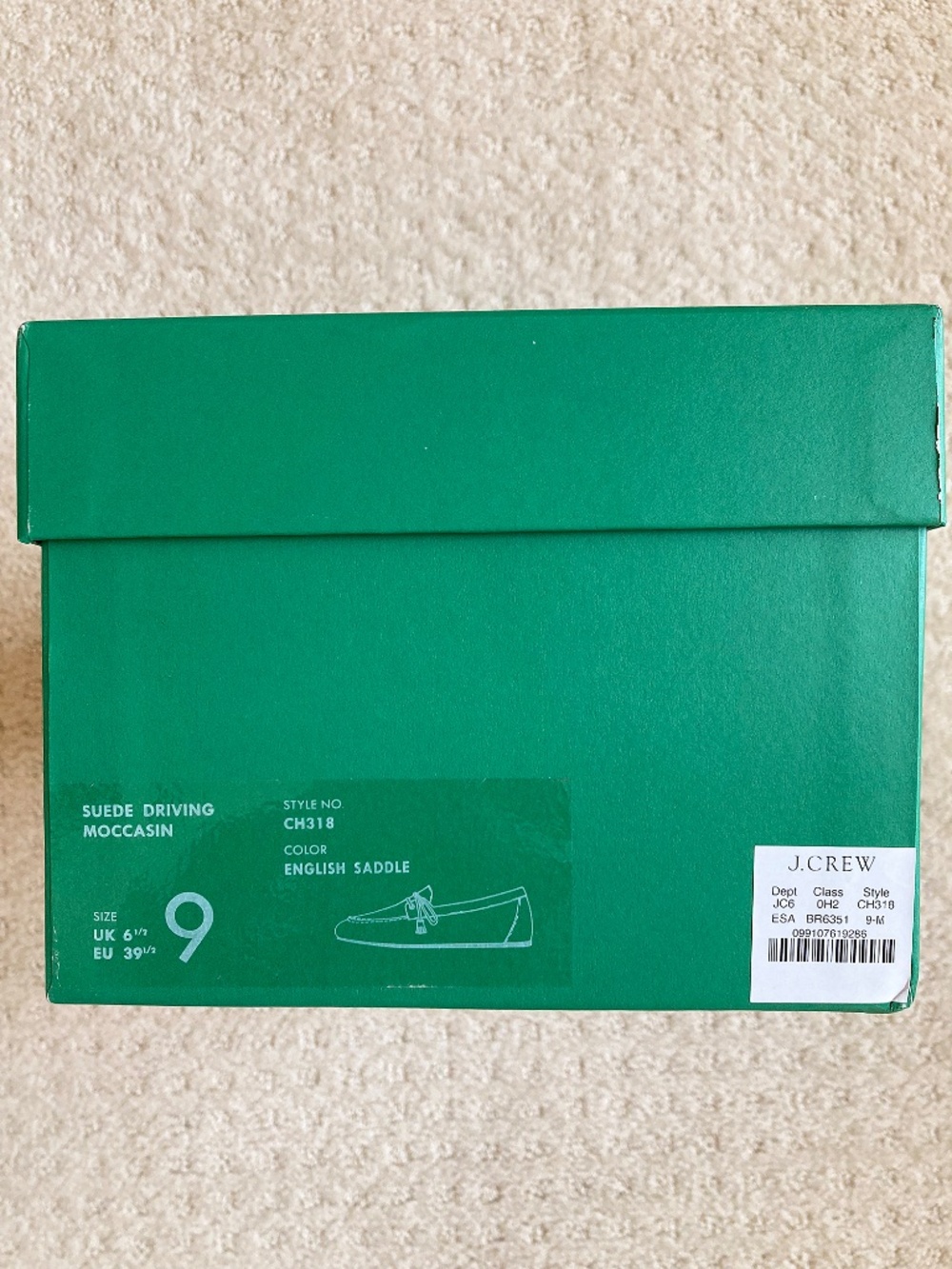 NWB J. Crew Suede Driving Loafers in English Saddle - 9 - Picture 7 of 8